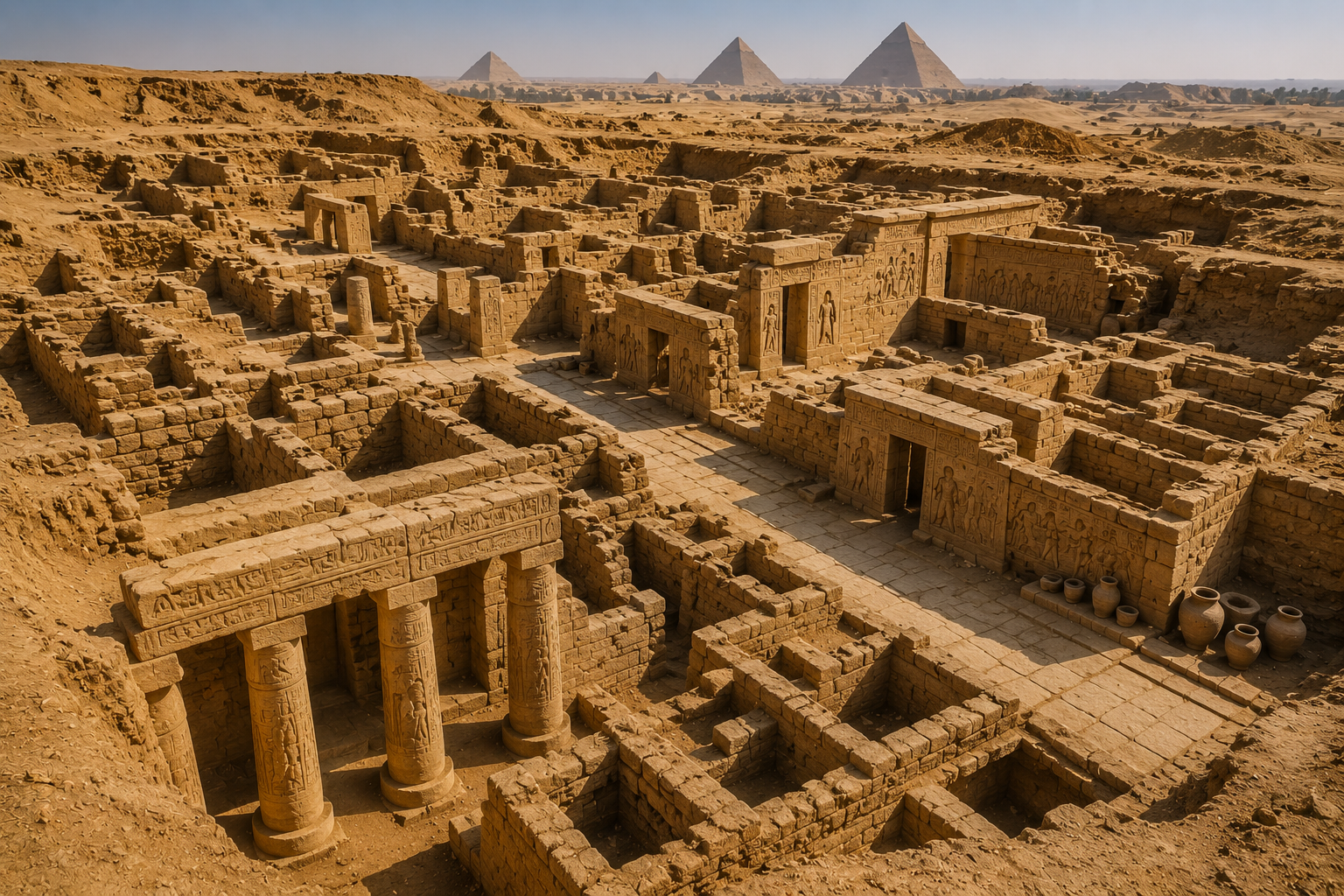Ancient Egyptian city uncovered beneath the desert sands