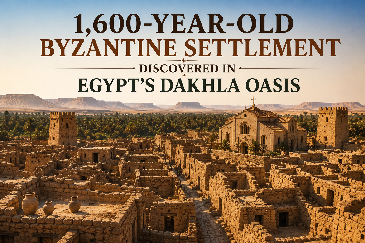 The Lost Byzantine City of Dakhla Oasis: Egypt’s 1,600-Year-Old Desert Discovery